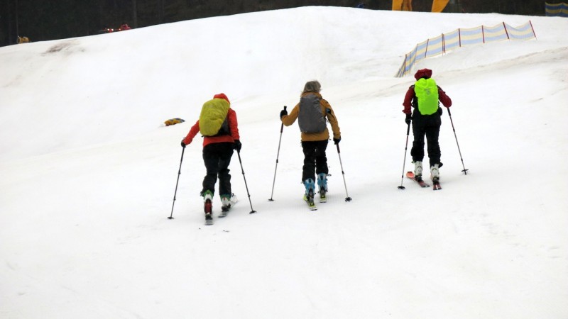 IMG_7071_In Mitterbach an der Erlauf • Trotz Regens Aufbruch zur Schitour Richtung Gemeindealpe, Terzer Haus (1626 m)